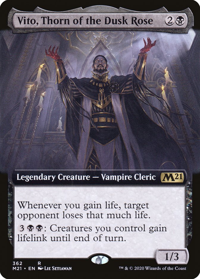 Vito, Thorn of the Dusk Rose (Extended Art) [Core Set 2021] | Total Play