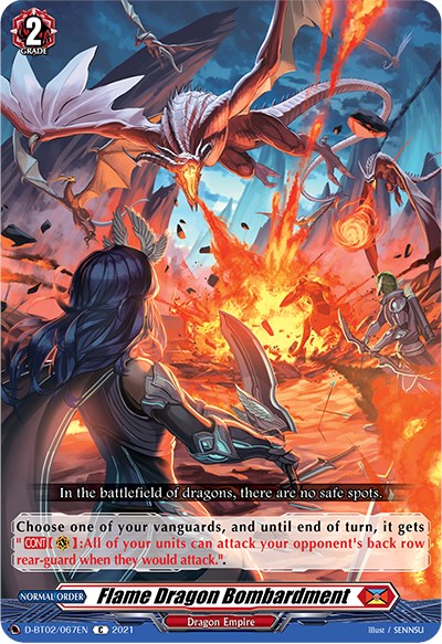 Flame Dragon Bombardment (D-BT02/067EN) [A Brush with the Legends] | Total Play