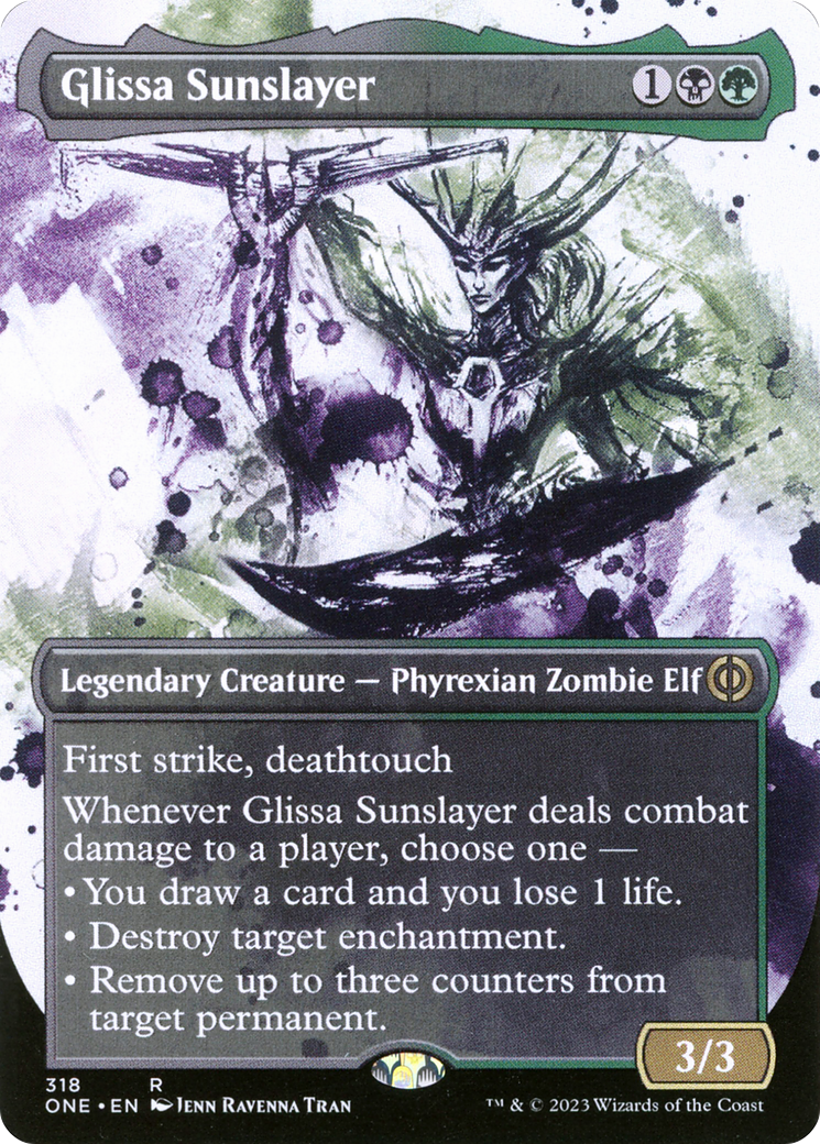 Glissa Sunslayer (Borderless Ichor) [Phyrexia: All Will Be One] | Total Play