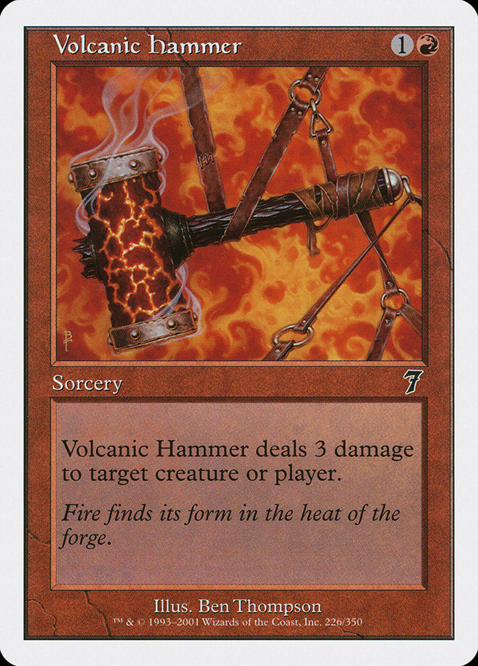 Volcanic Hammer [Seventh Edition] | Total Play