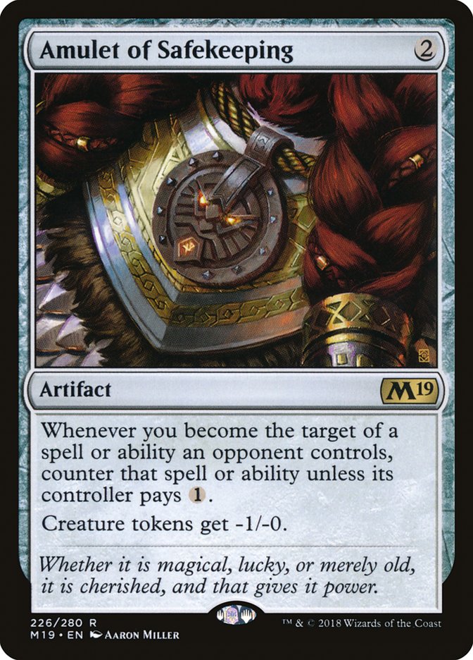 Amulet of Safekeeping [Core Set 2019] | Total Play