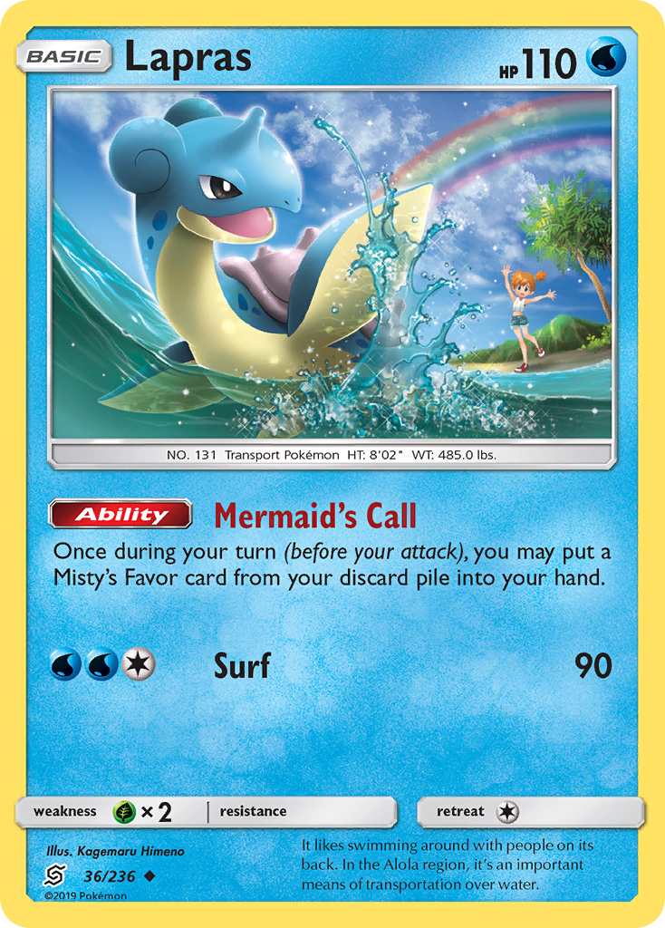 Lapras (36/236) [Sun & Moon: Unified Minds] | Total Play