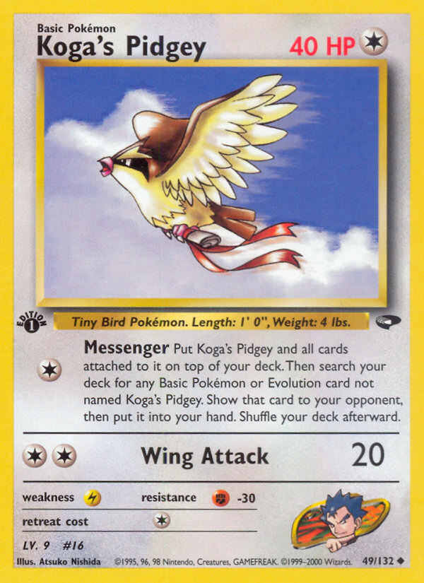 Koga's Pidgey (49/132) [Gym Challenge 1st Edition] | Total Play