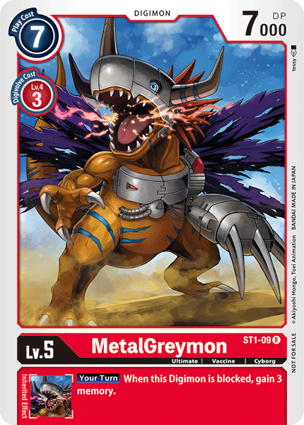 MetalGreymon [ST1-09] (Tamer Battle Pack) [Starter Deck: Gaia Red Promos] | Total Play