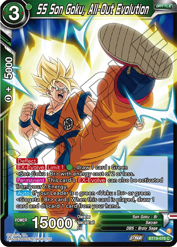 SS Son Goku, All-Out Evolution (BT19-078) [Fighter's Ambition] | Total Play