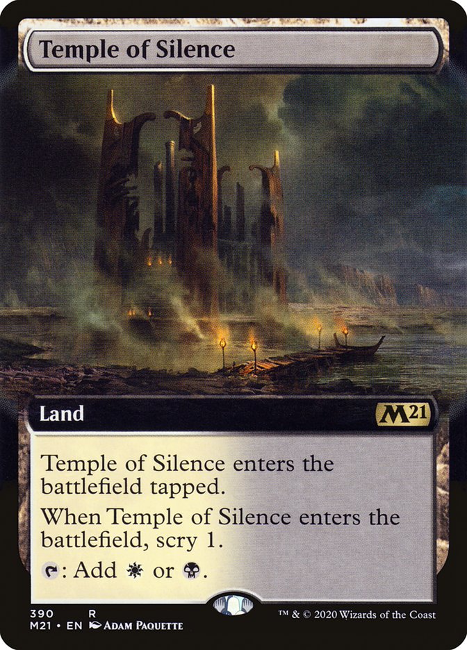 Temple of Silence (Extended Art) [Core Set 2021] | Total Play