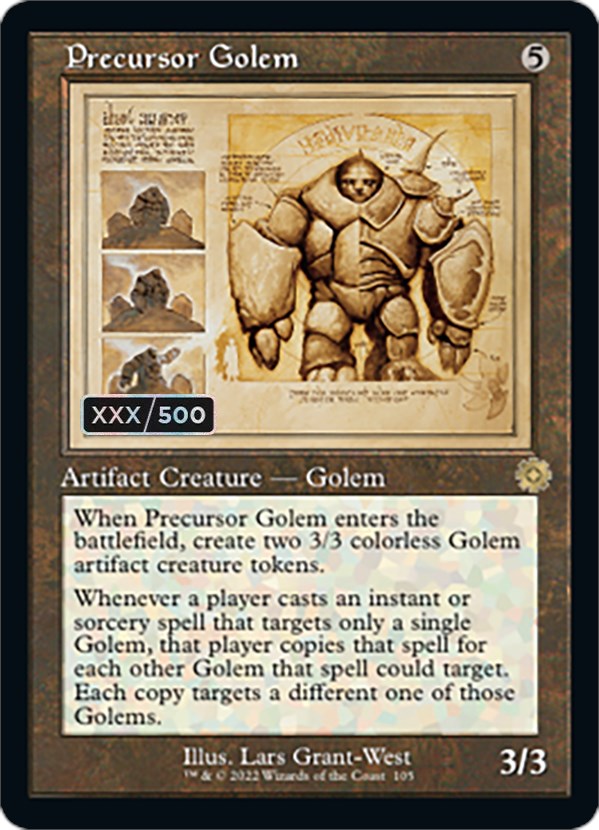 Precursor Golem (Retro Schematic) (Serialized) [The Brothers' War Retro Artifacts] | Total Play