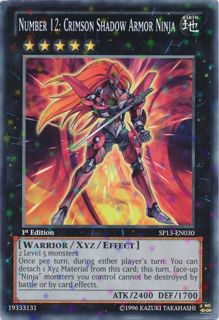 Number 12: Crimson Shadow Armor Ninja [SP13-EN030] Starfoil Rare | Total Play