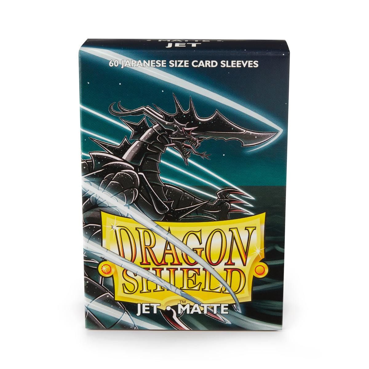 Dragon Shield: Japanese Size 60ct Sleeves - Jet (Matte) | Total Play