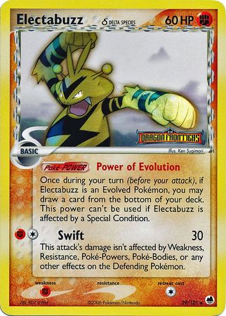 Electabuzz (29/101) (Delta Species) (Stamped) [EX: Dragon Frontiers] | Total Play