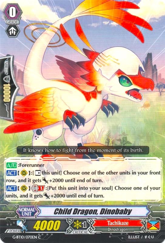 Child Dragon, Dinobaby (G-BT10/070EN) [Raging Clash of the Blade Fangs] | Total Play