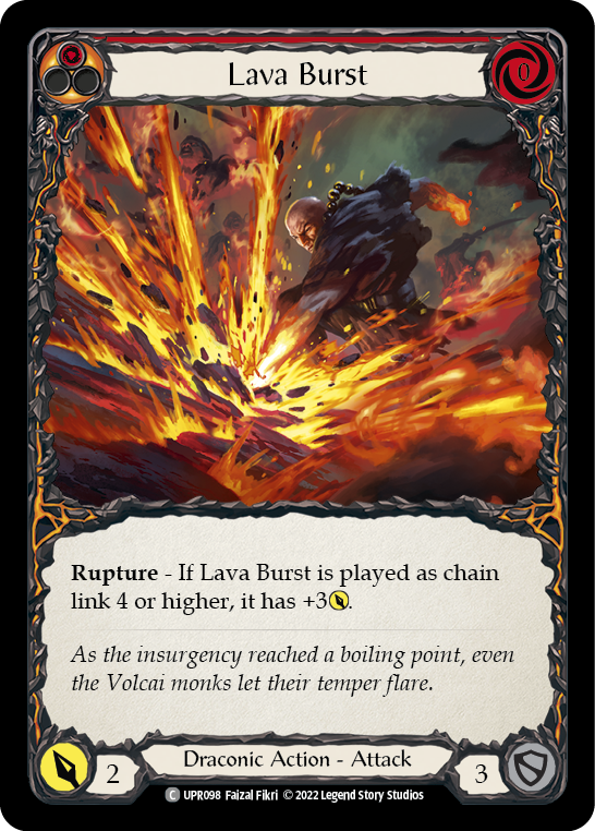 Lava Burst [UPR098] (Uprising)  Rainbow Foil | Total Play