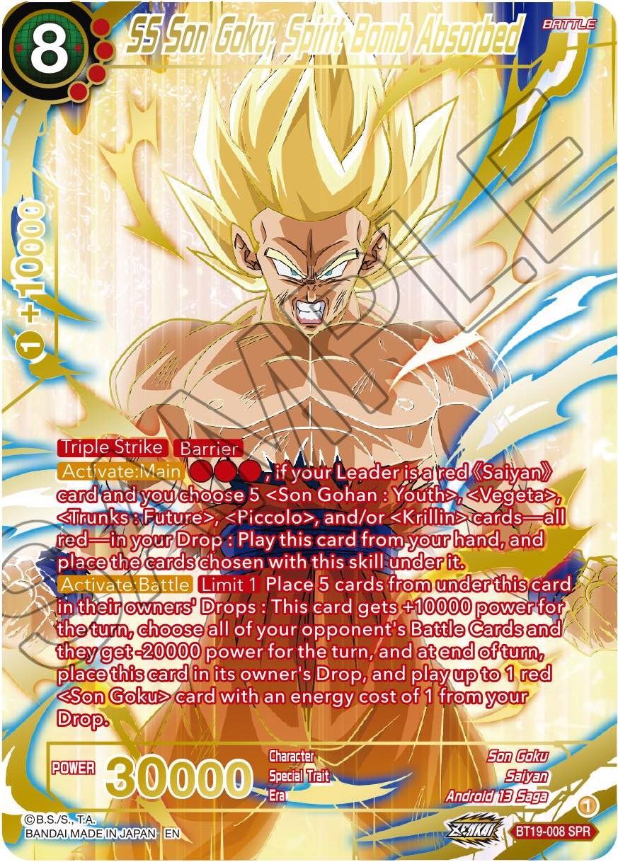 SS Son Goku, Spirit Bomb Absorbed (SPR) (BT19-008) [Fighter's Ambition] | Total Play