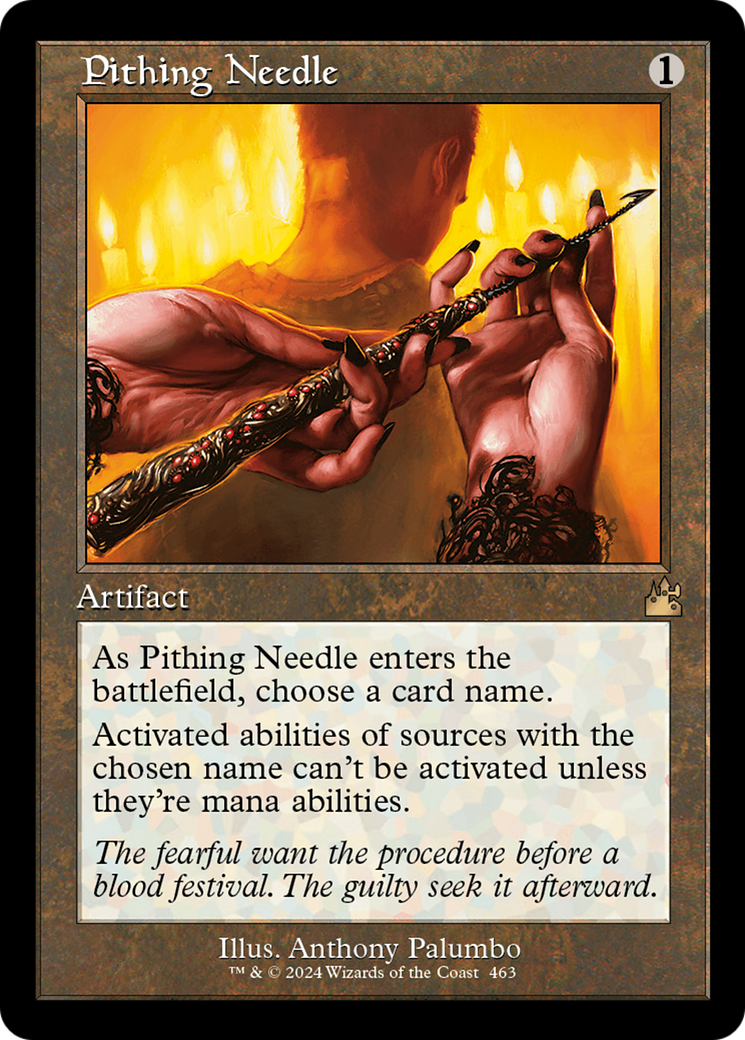 Pithing Needle (Retro Frame) [Ravnica Remastered] | Total Play