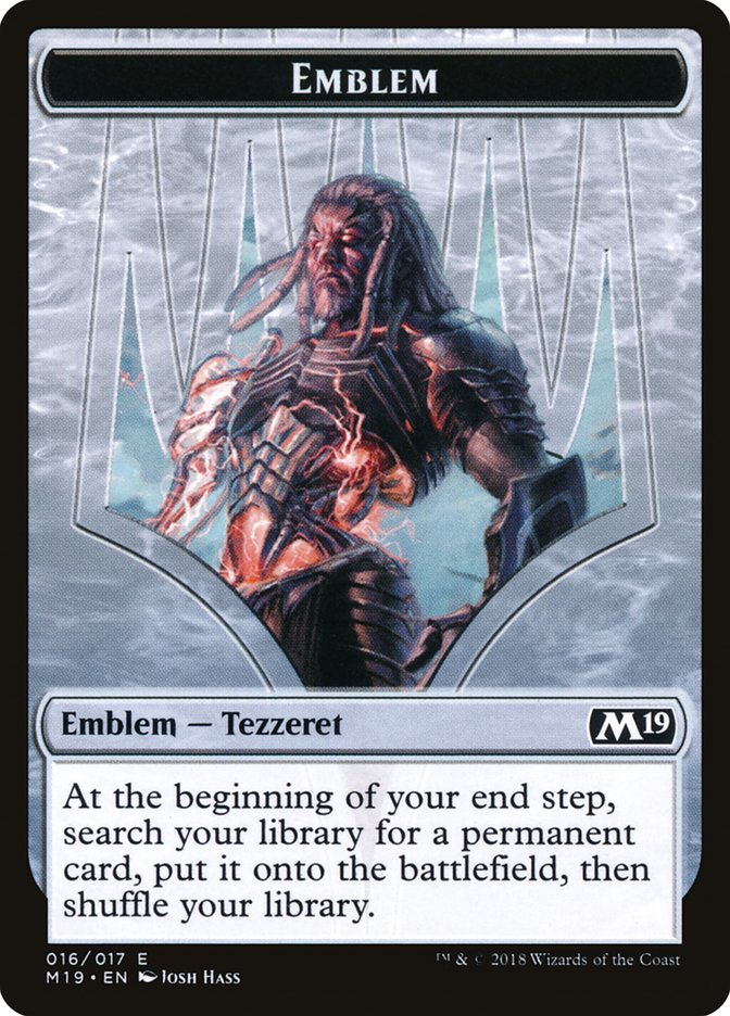 Tezzeret, Artifice Master Emblem [Core Set 2019 Tokens] | Total Play