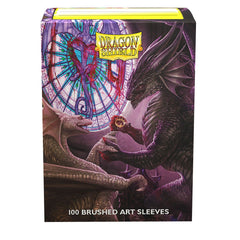 Dragon Shield: Standard 100ct Brushed Art Sleeves - Valentine Dragons (2022) | Total Play