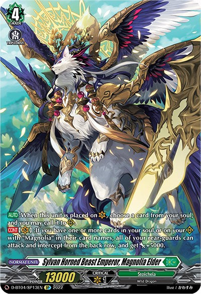 Sylvan Horned Beast Emperor, Magnolia Elder (D-BT04/SP13EN) [Awakening of Chakrabarthi] | Total Play