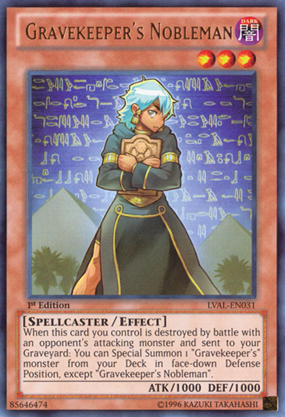 Gravekeeper's Nobleman [LVAL-EN031] Ultra Rare | Total Play