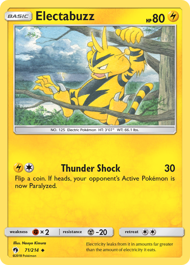 Electabuzz (71/214) [Sun & Moon: Lost Thunder] | Total Play