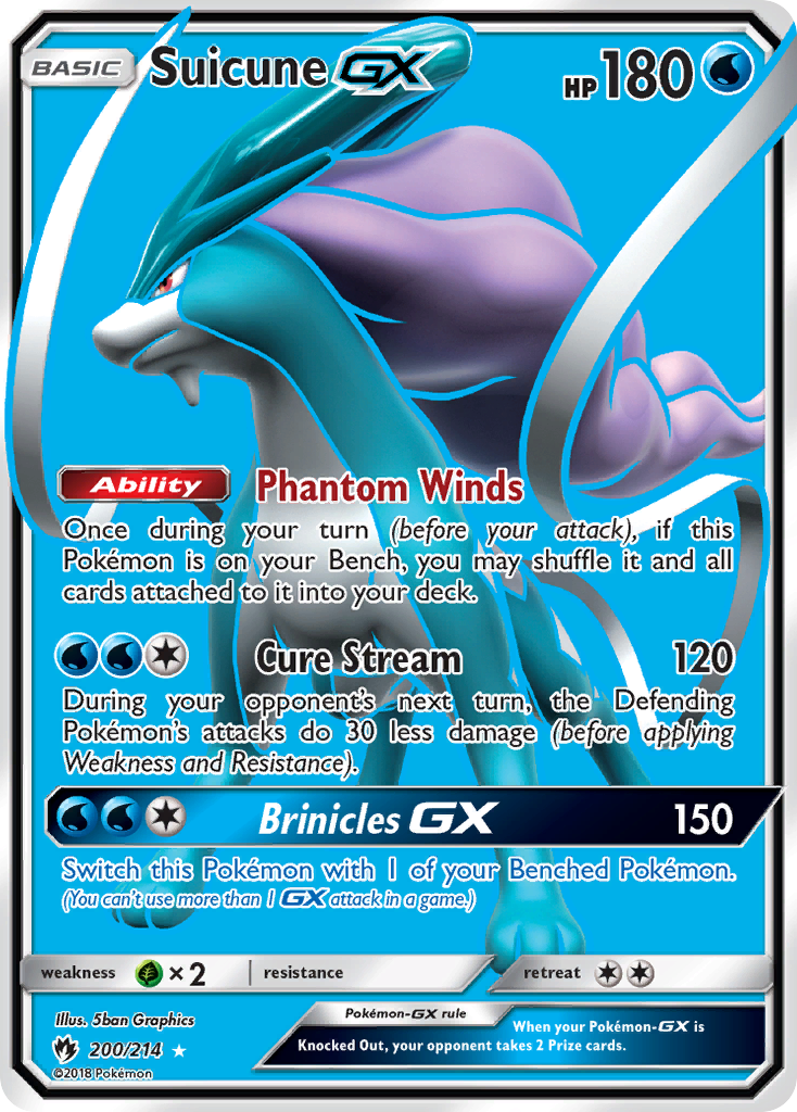 Suicune GX (200/214) [Sun & Moon: Lost Thunder] | Total Play