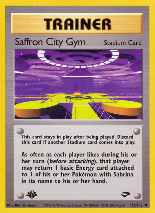 Saffron City Gym (122/132) [Gym Challenge 1st Edition] | Total Play