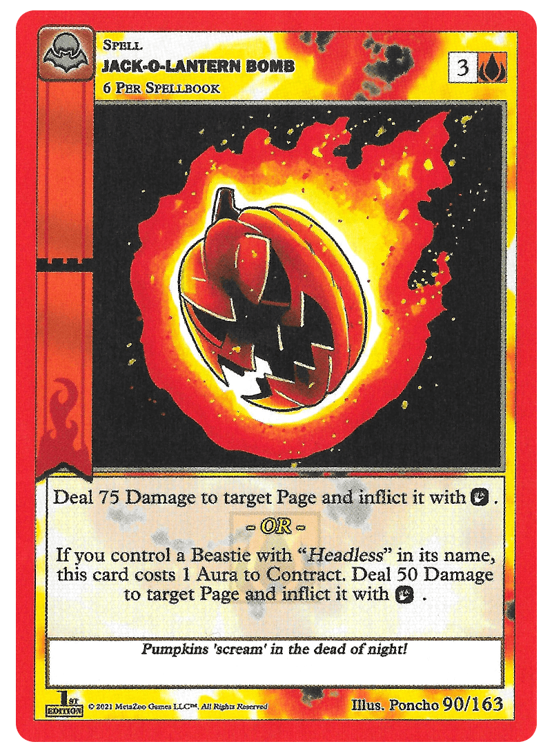 Jack-O-Lantern Bomb [Cryptid Nation: Nightfall First Edition] | Total Play