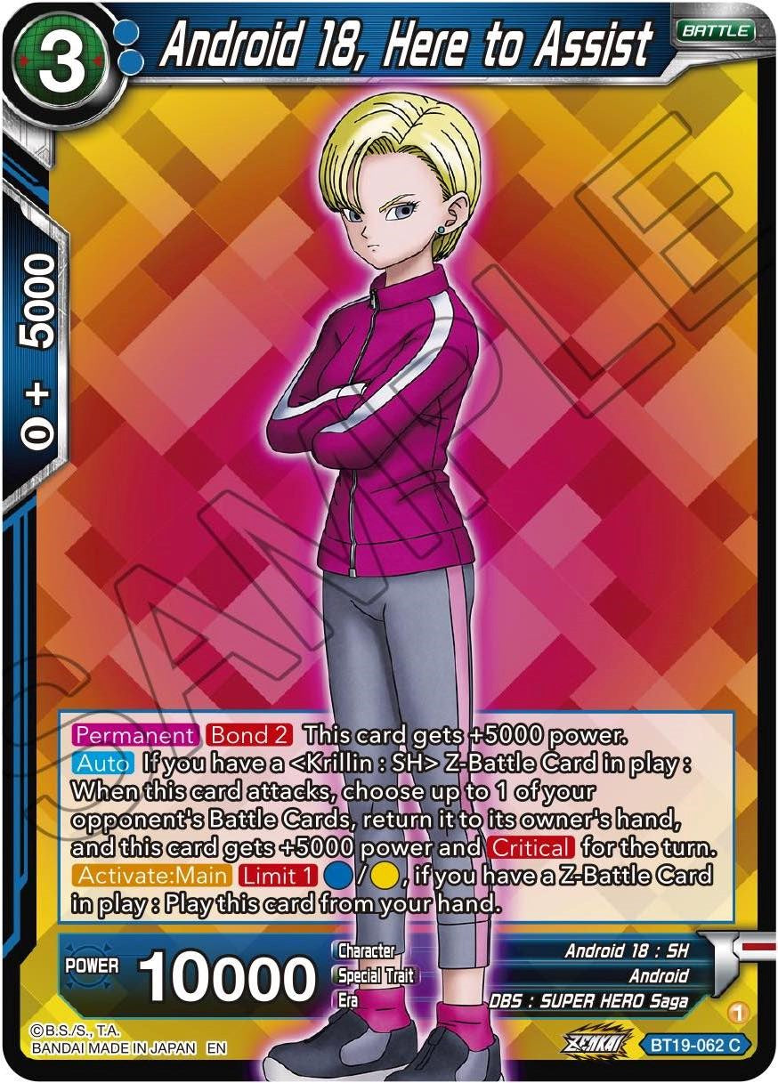 Android 18, Here to Assist (BT19-062) [Fighter's Ambition] | Total Play