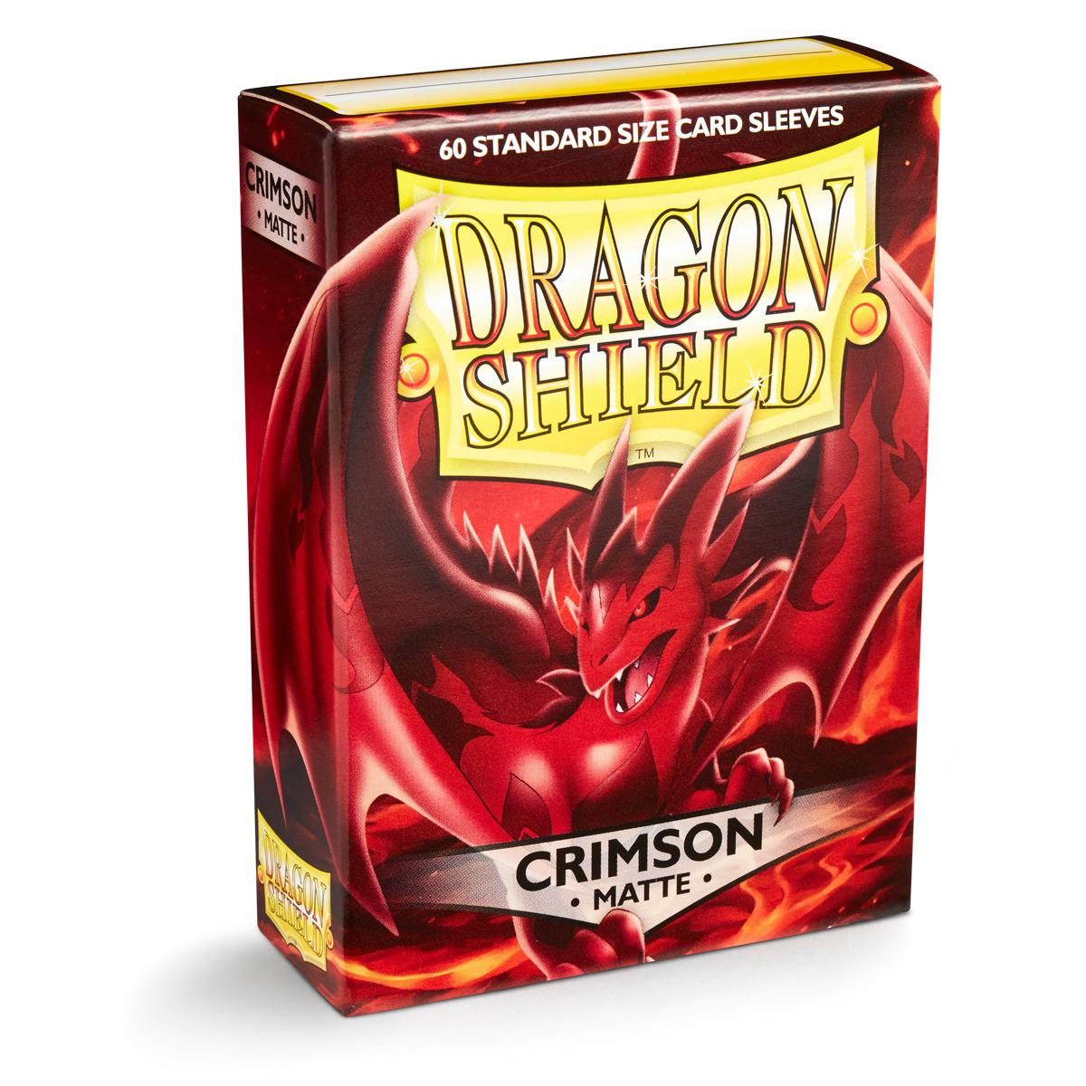 Dragon Shield: Standard 60ct Sleeves - Crimson (Matte) | Total Play