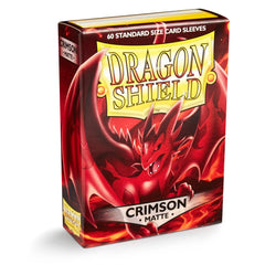 Dragon Shield: Standard 60ct Sleeves - Crimson (Matte) | Total Play