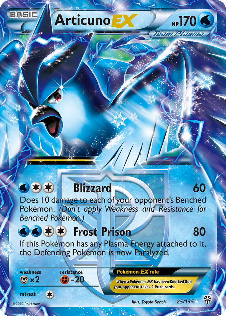 Articuno EX (25/135) [Black & White: Plasma Storm] | Total Play