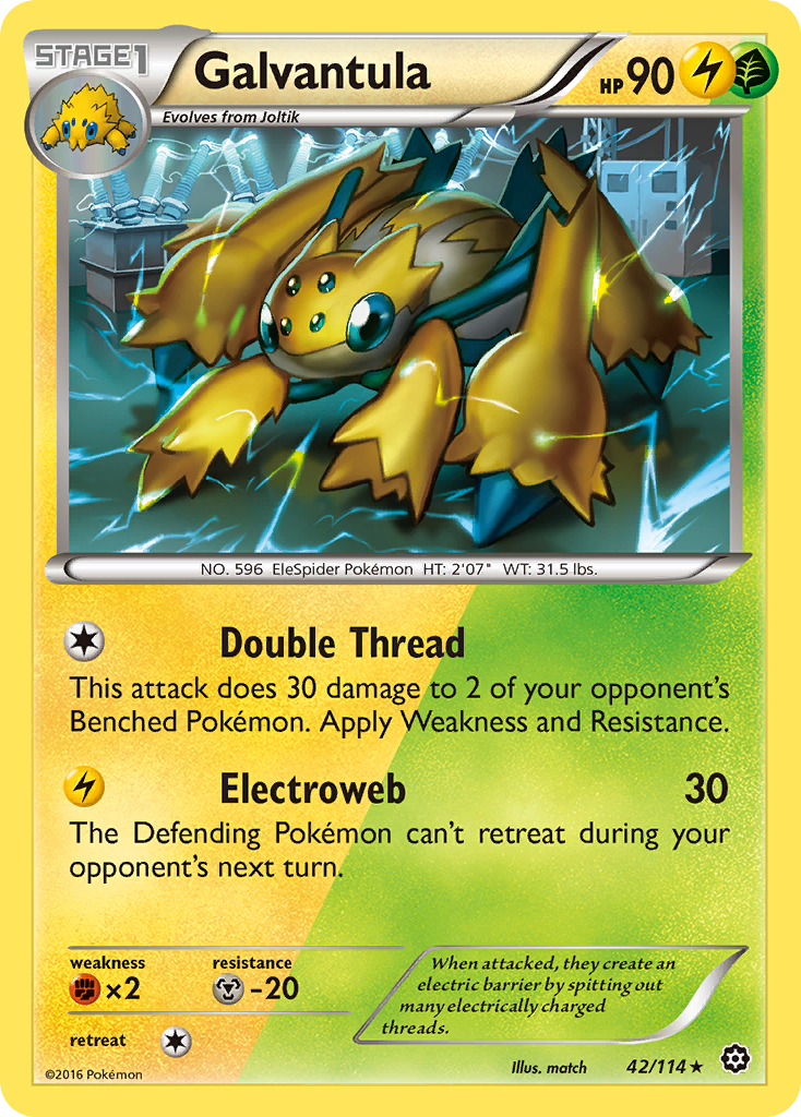 Galvantula (42/114) [XY: Steam Siege] | Total Play