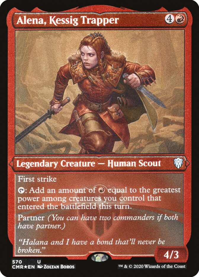 Alena, Kessig Trapper (Foil Etched) [Commander Legends] | Total Play