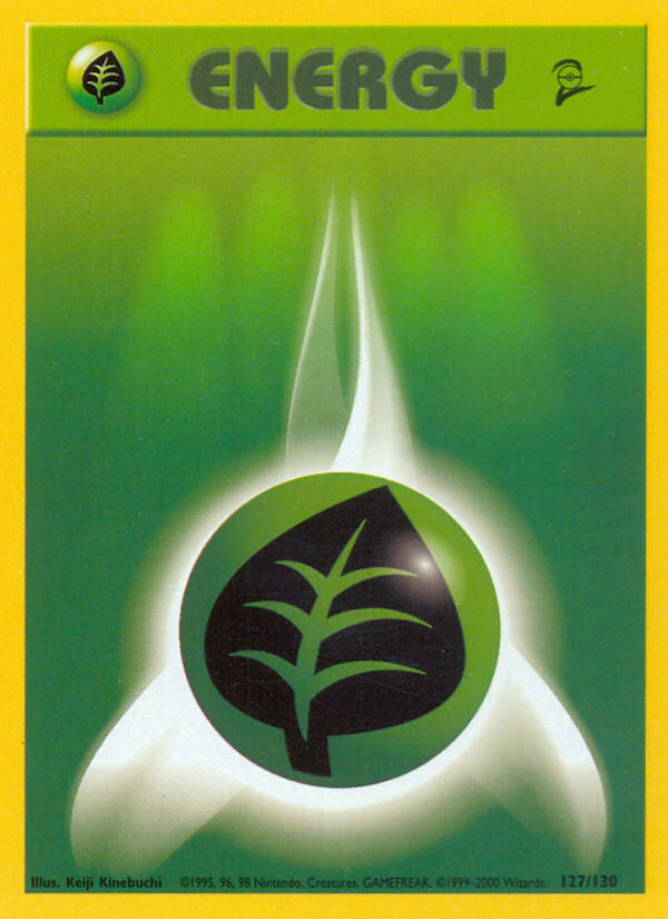 Grass Energy (127/130) [Base Set 2] | Total Play