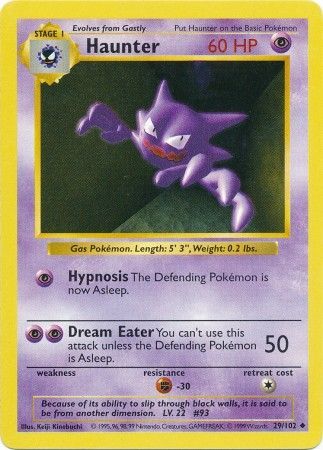 Haunter (29/102) [Base Set Shadowless Unlimited] | Total Play