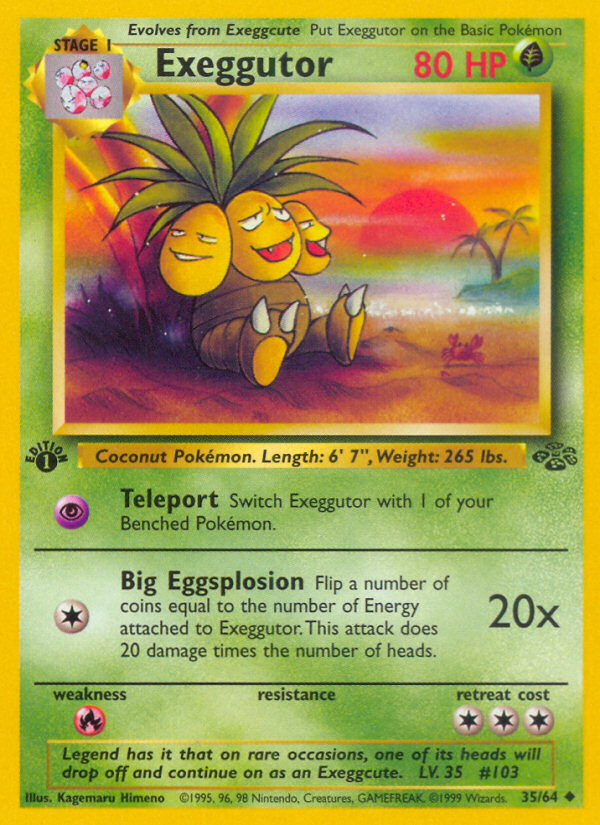 Exeggutor (35/64) [Jungle 1st Edition] | Total Play