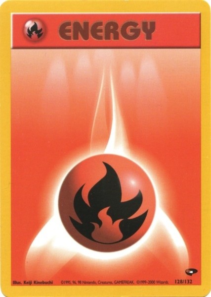 Fire Energy (128/132) [Gym Challenge Unlimited] | Total Play