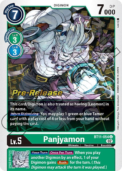 Panjyamon [BT11-054] [Dimensional Phase Pre-Release Promos] | Total Play