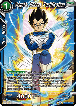 Vegeta, Energy Fortification (Uncommon) (BT13-040) [Supreme Rivalry] | Total Play