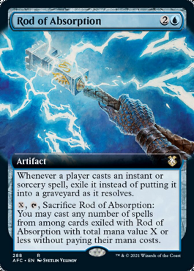 Rod of Absorption (Extended Art) [Dungeons & Dragons: Adventures in the Forgotten Realms Commander] | Total Play
