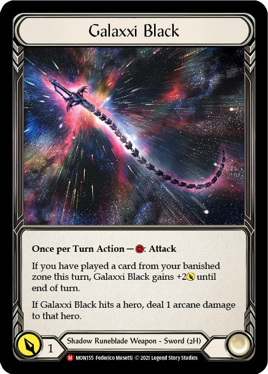 Galaxxi Black (Alternate Art) [MON155] (Monarch)  Cold Foil | Total Play