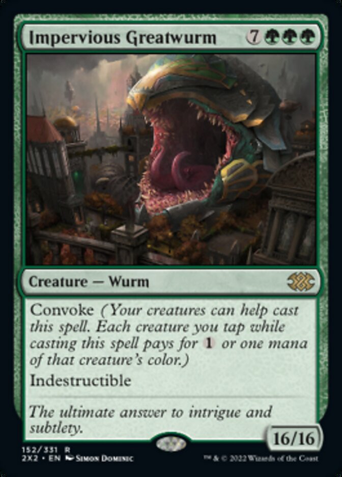 Impervious Greatwurm [Double Masters 2022] | Total Play