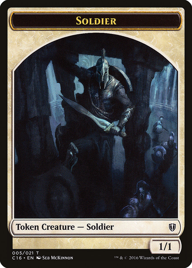 Soldier // Squid Double-Sided Token [Commander 2016 Tokens] | Total Play