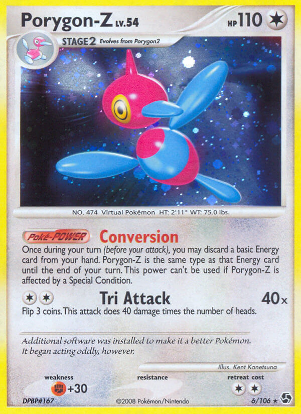 Porygon Z (6/106) (Theme Deck Exclusive) [Diamond & Pearl: Great Encounters] | Total Play