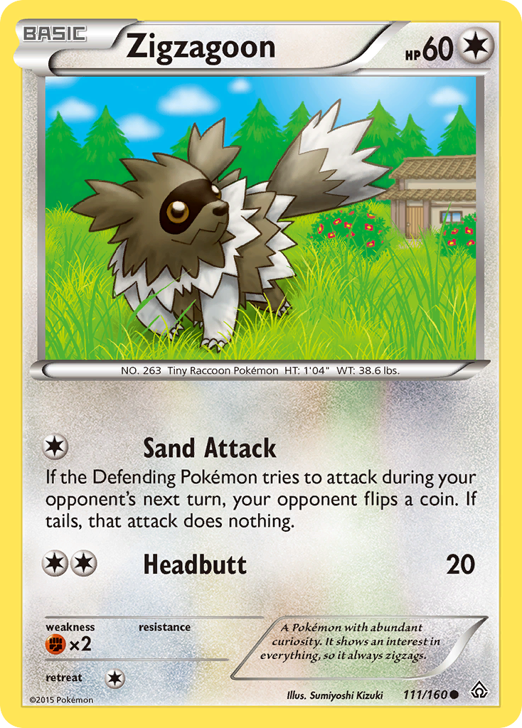 Zigzagoon (111/160) [XY: Primal Clash] | Total Play