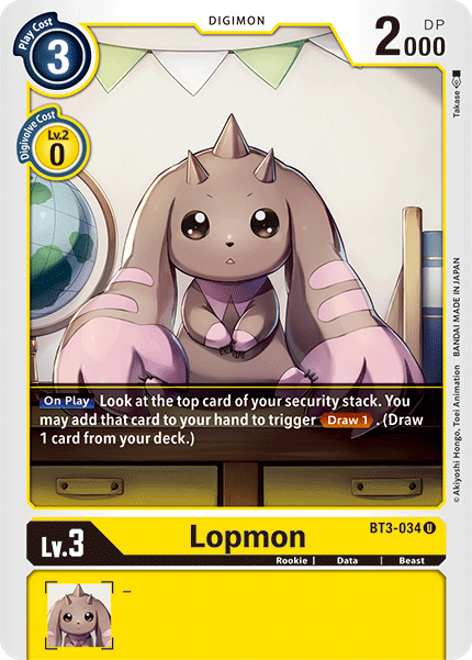 Lopmon [BT3-034] [Release Special Booster Ver.1.5] | Total Play