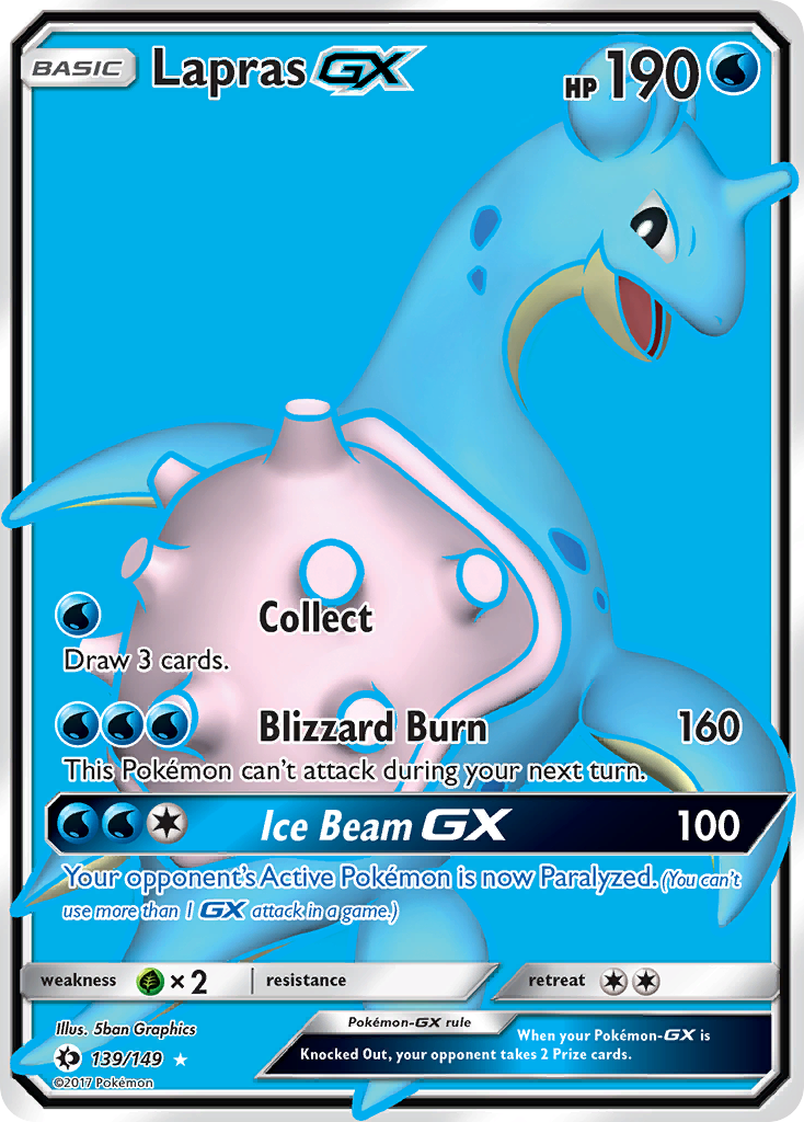 Lapras GX (139/149) [Sun & Moon: Base Set] | Total Play