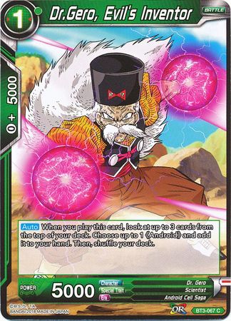 Dr. Gero, Evil's Inventor (BT3-067) [Cross Worlds] | Total Play