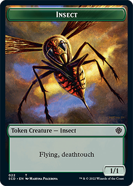 Insect // Cat Double-Sided Token [Starter Commander Decks] | Total Play