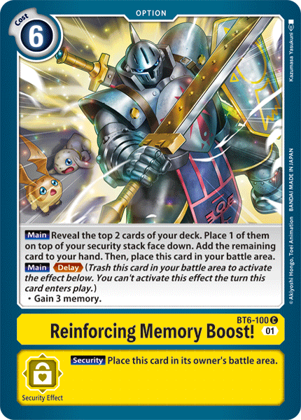 Reinforcing Memory Boost! [BT6-100] [Double Diamond] | Total Play