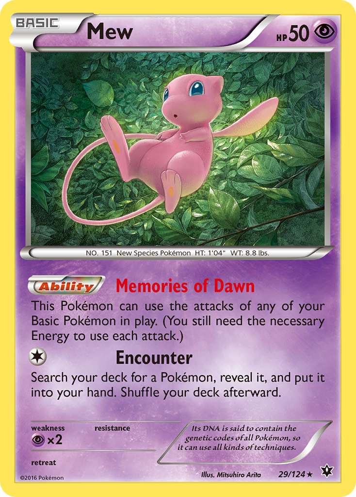Mew (29/124) [XY: Fates Collide] | Total Play